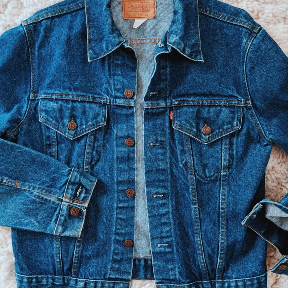 Vintage Mid-70s Levi’s 70505 Denim Trucker Jacket Style 0217 Size 40 (Women’s M) - Picture 3 of 7